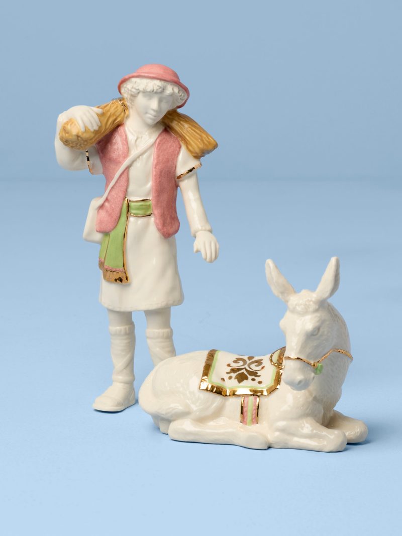 First Blessing Boy With Donkey Figurine