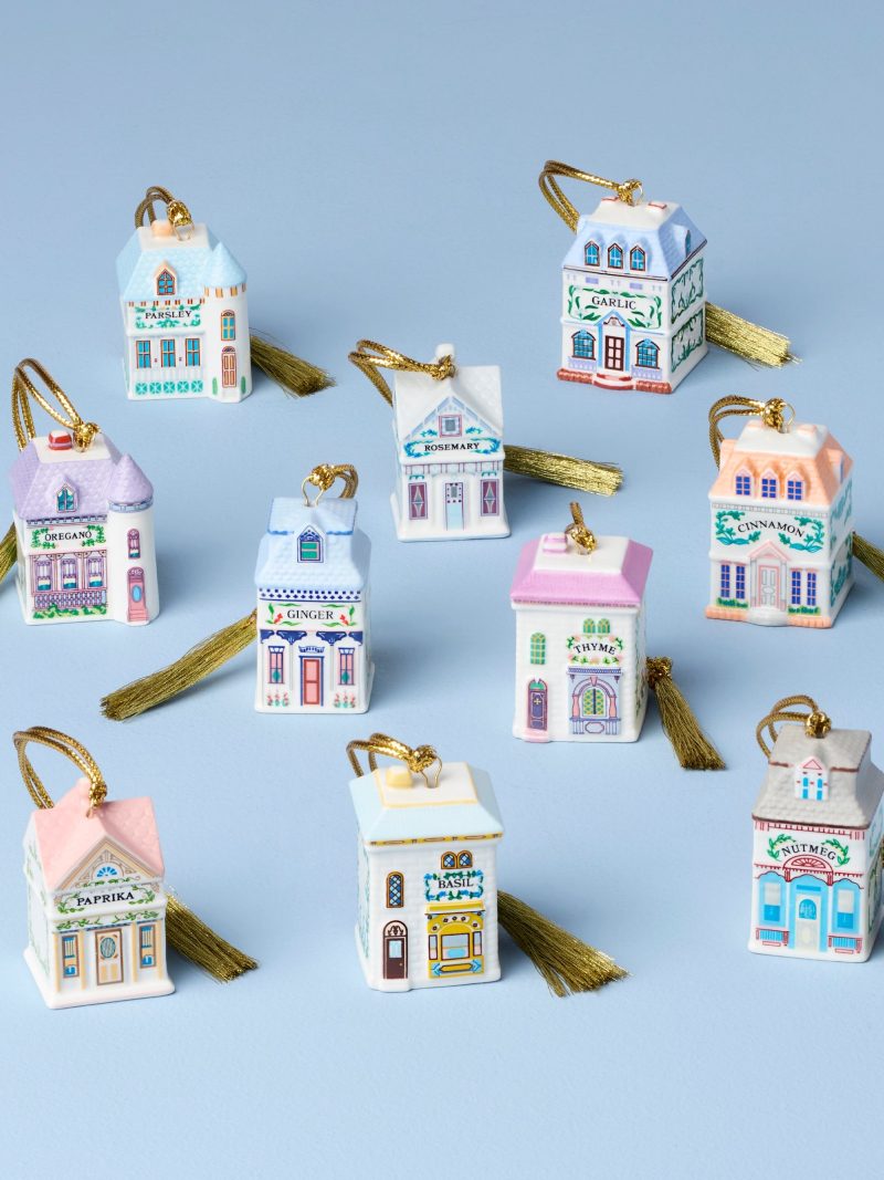 Lenox Spice Village 10-Piece Mini Ornament Set