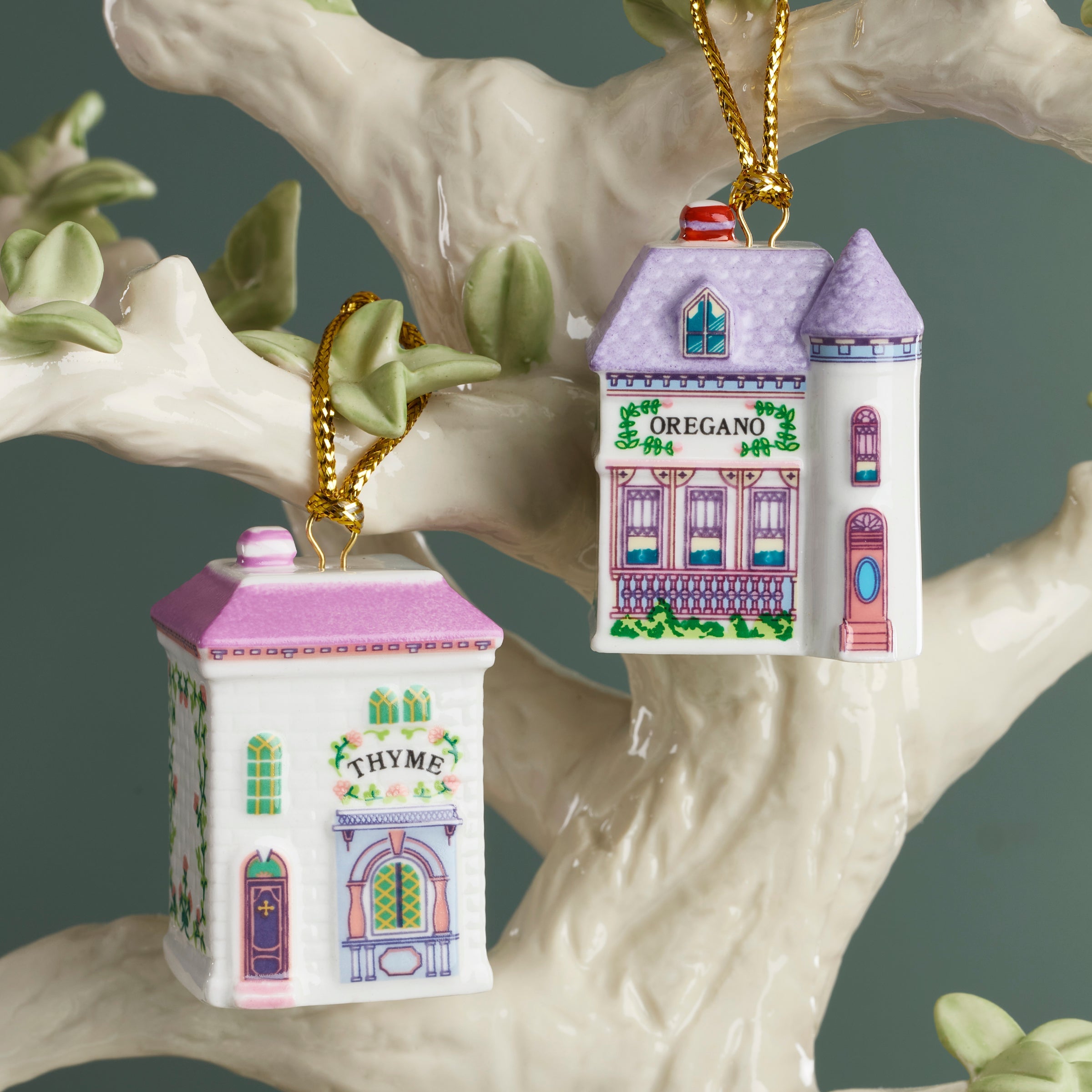 Lenox Spice Village 10-Piece Mini Ornament Set