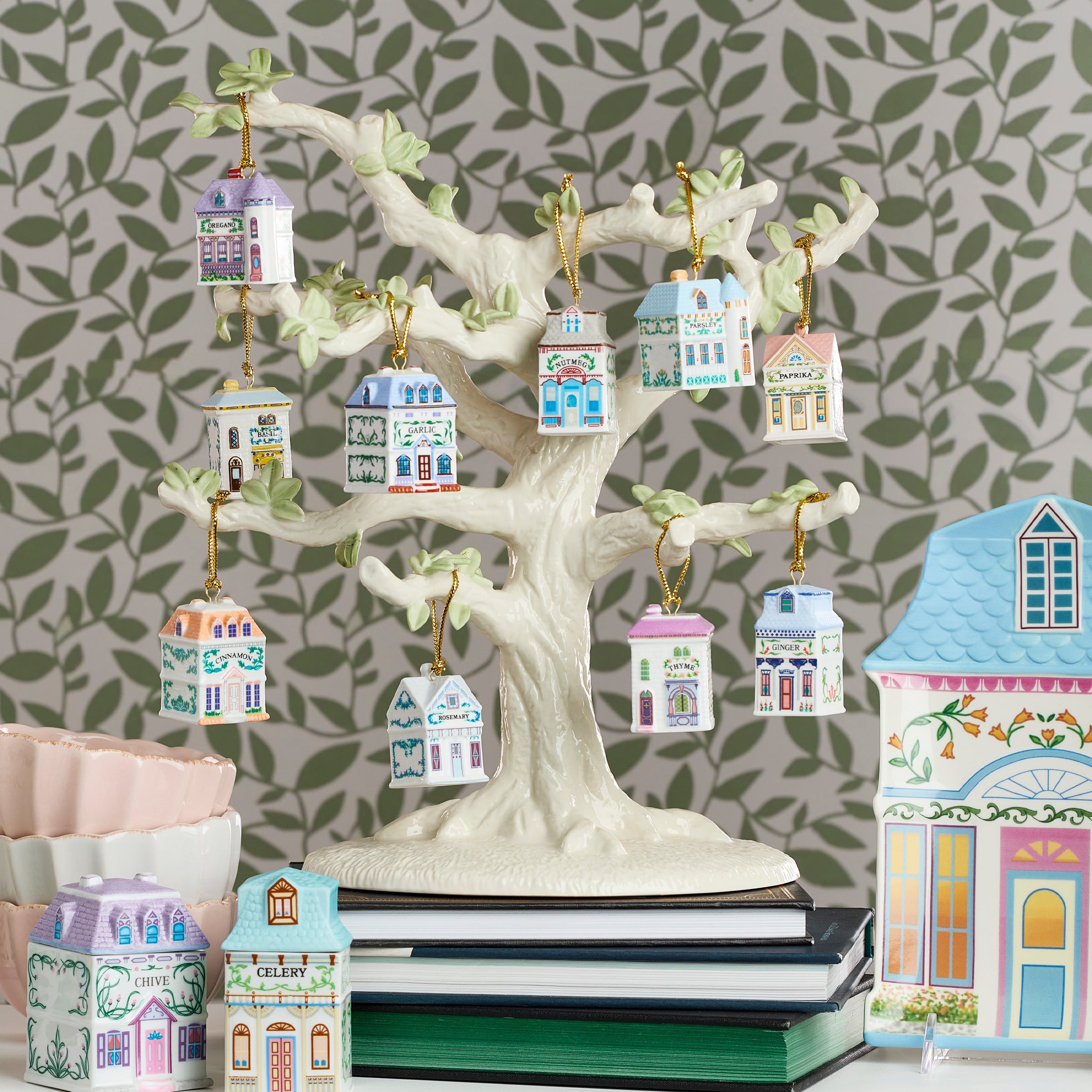 Lenox Spice Village 10-Piece Mini Ornament Set