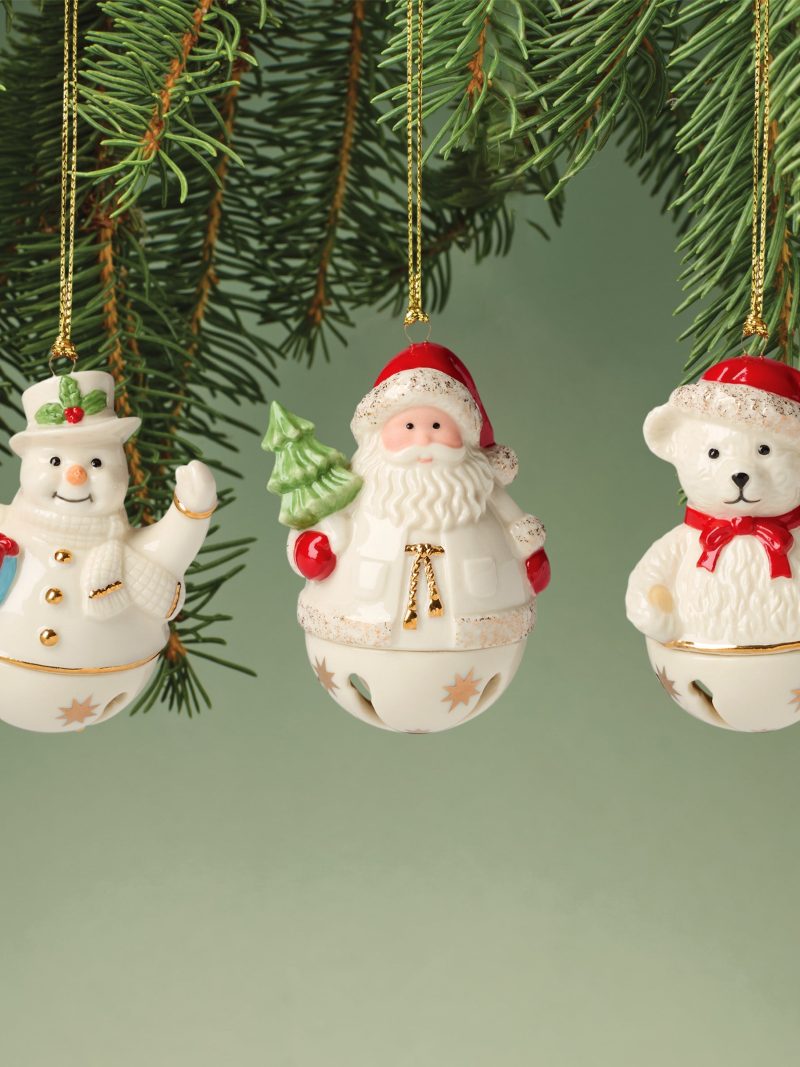 Jingle Bell Ornaments - Set Of 3
