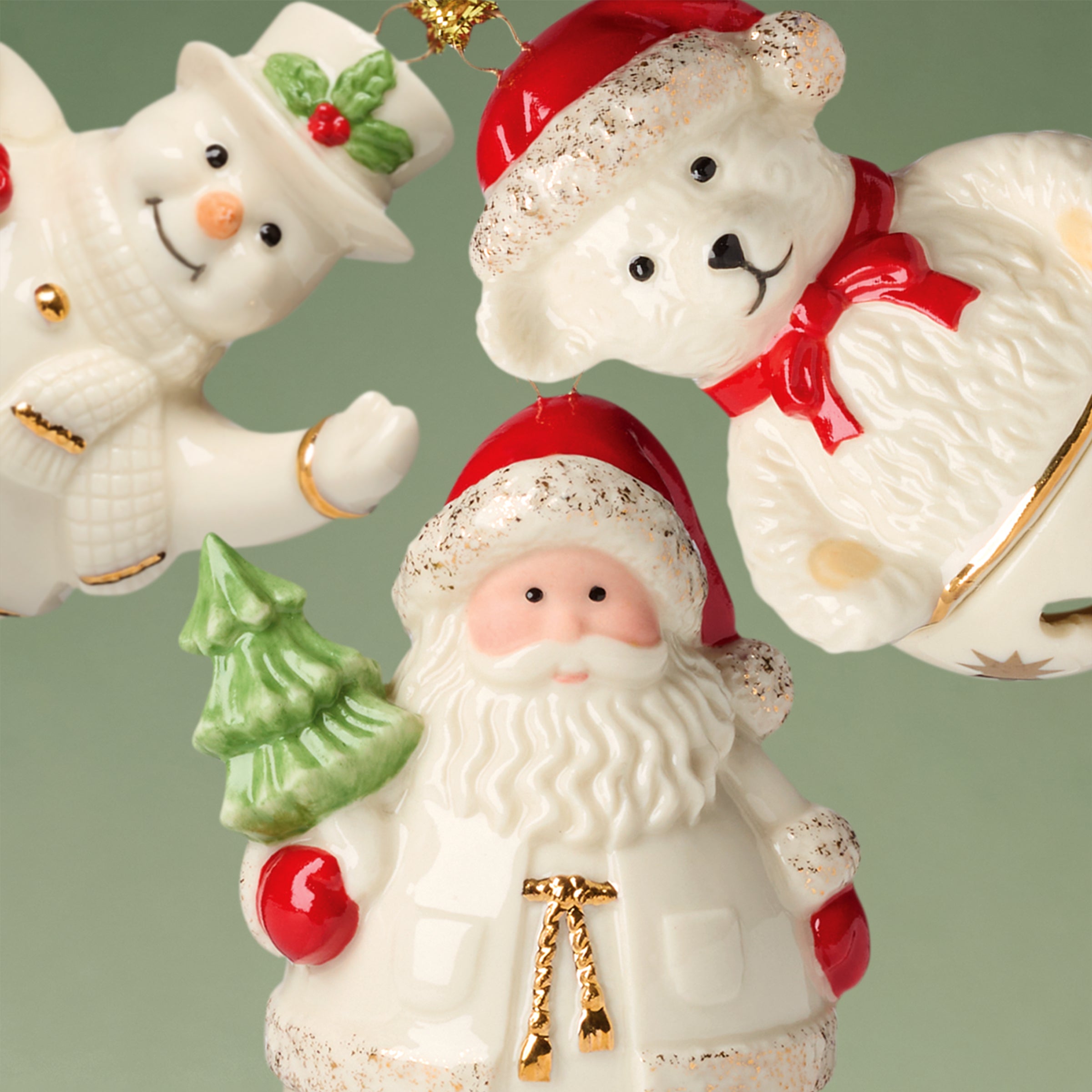 Jingle Bell Ornaments - Set Of 3